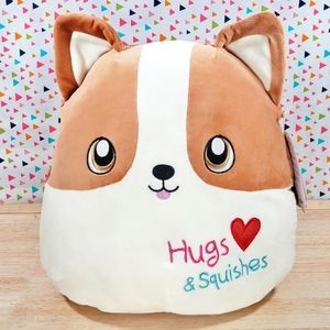 Squishmallow Reginald the Corgi Dog 12" Ultrasoft Valentine's Day Plush Toy NWT